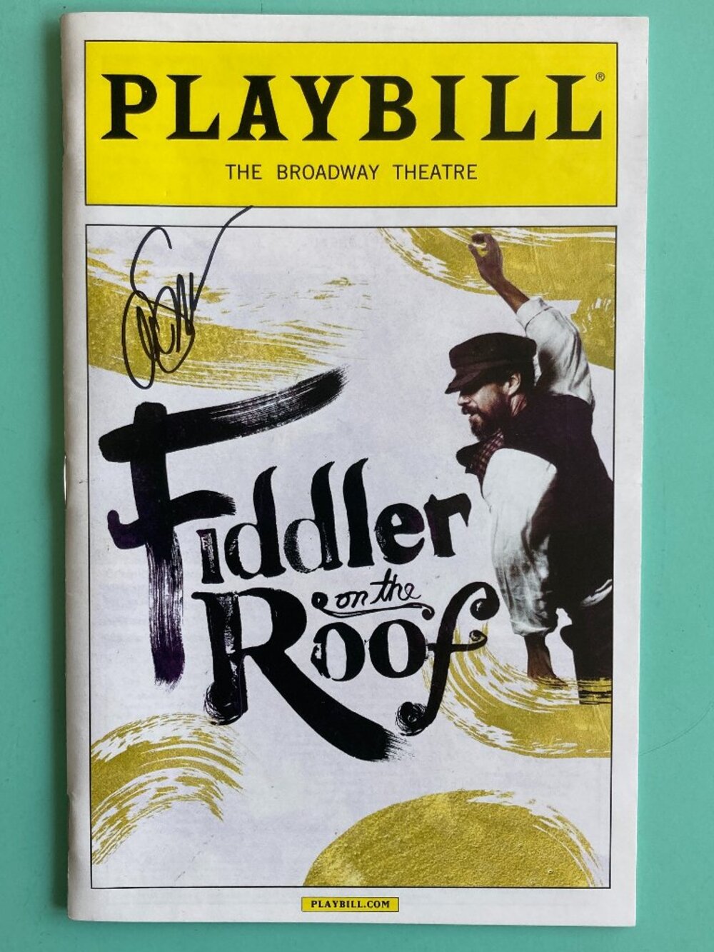 Alexandra Silber (Only) Signed Playbill Fiddler on the Roof Danny Burstein 2015
